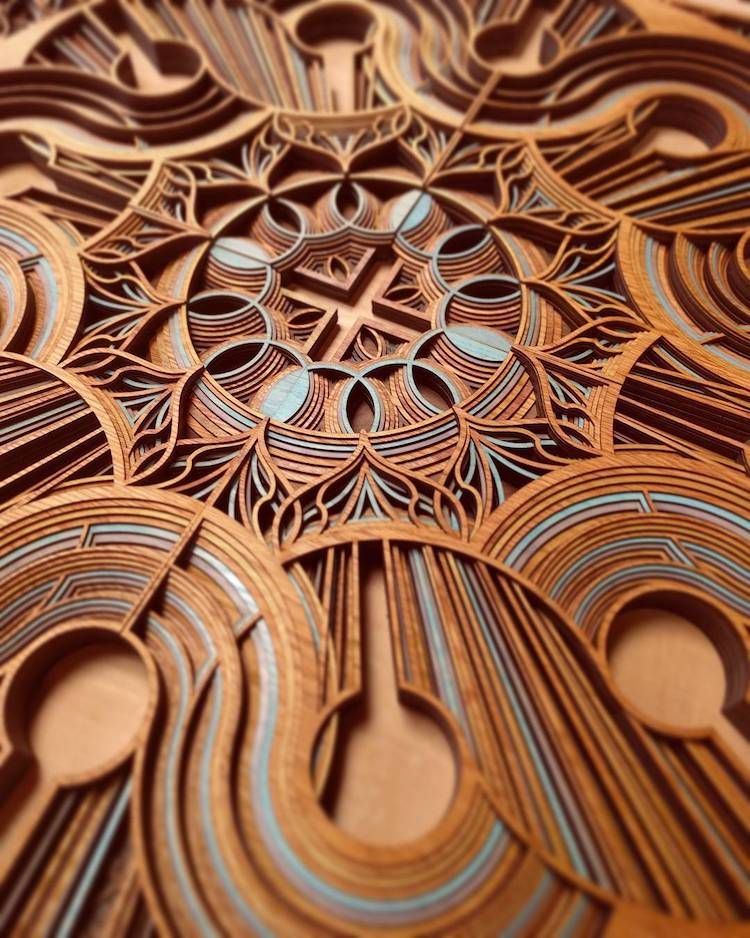 Intricate Laser Cut Wood Relief Sculpturesgabriel Schama With Recent Intricate Laser Cut Wall Art (Gallery 14 of 20)