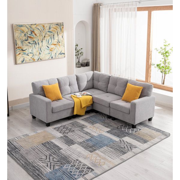 L Shaped Couch | Wayfair Pertaining To L Shapped Apartment Sofas (View 2 of 20)
