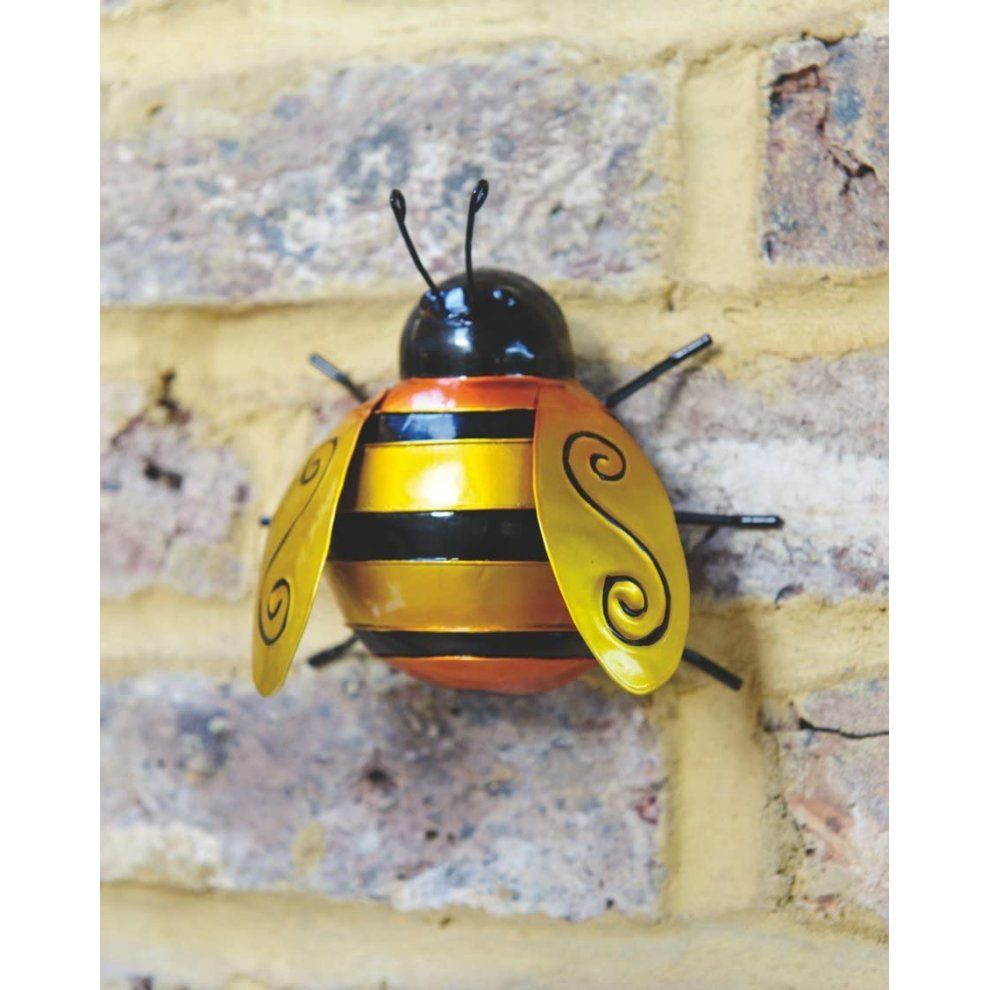 Large Bumble Bee Metal Wall Art Garden House 3d Decoration Ornament On Onbuy Regarding Current Bee Ornament Wall Art (View 17 of 20)