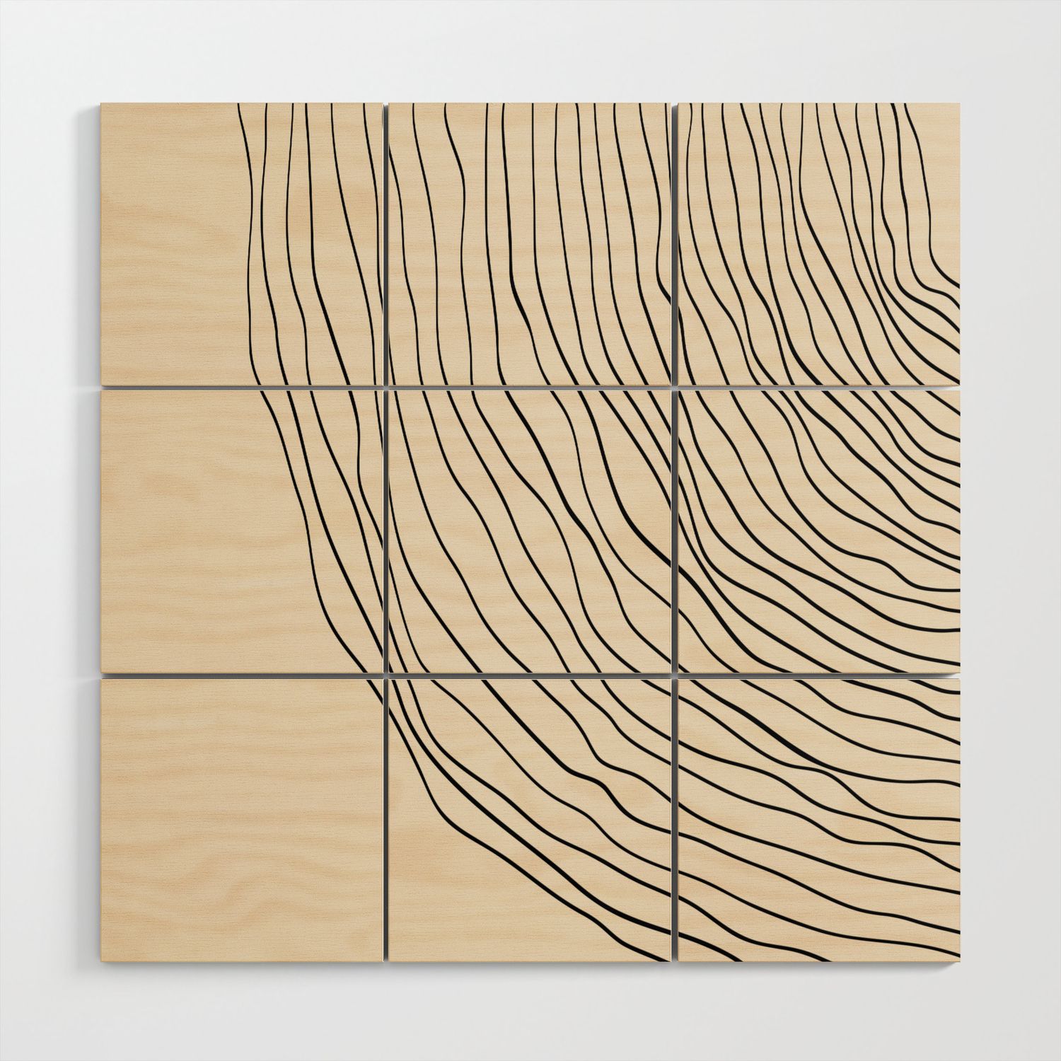 Layers 3 Tan Wood Wall Artthe M Studio | Society6 Within Most Current 3 Layers Wall Sculptures (View 11 of 20)