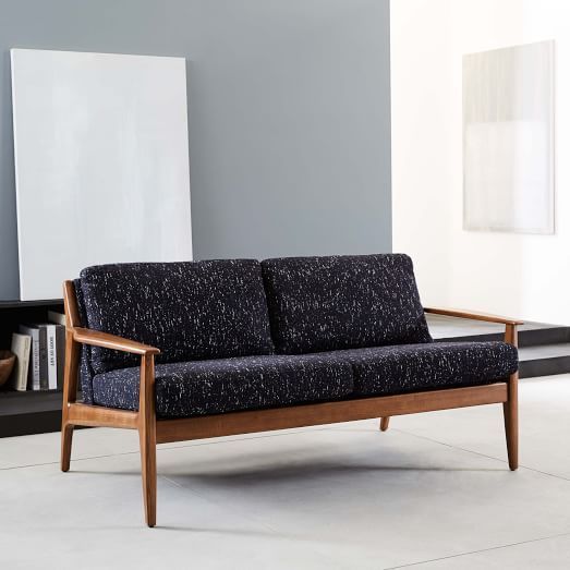 Leon Wood Frame Loveseat (68") | Sofa Wood Frame, Wooden Sofa Set Designs, Wood  Frame Loveseat Throughout Couches Love Seats With Wood Frame (View 13 of 20)