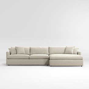 Lounge Deep Sectional Sofa + Reviews | Crate & Barrel With Sofas With Double Chaises (View 5 of 20)