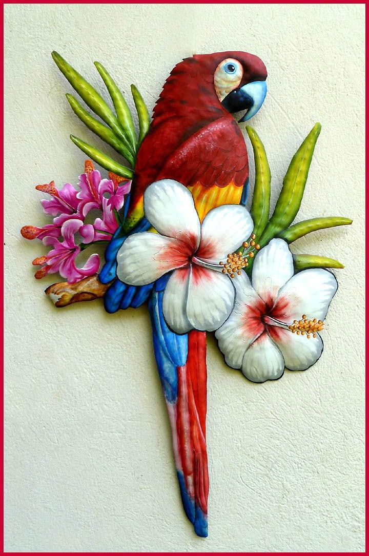 Macaw Wall Art – Etsy Throughout Newest Bird Macaw Wall Sculpture (Gallery 10 of 20)