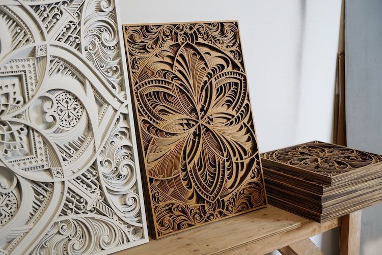 Mesmerizing Laser Cut Wood Wall Art Feature Layers Of Intricate Patterns Inside Current Intricate Laser Cut Wall Art (Gallery 7 of 20)