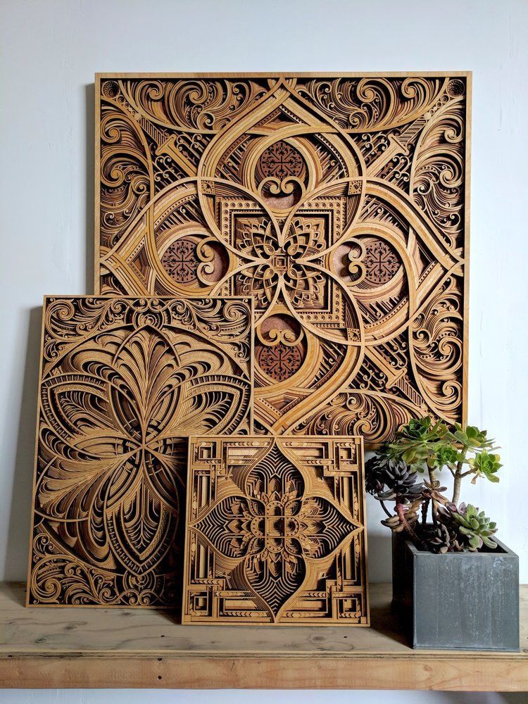 Mesmerizing Laser Cut Wood Wall Art Feature Layers Of Intricate Patterns With Regard To Current Intricate Laser Cut Wall Art (Gallery 2 of 20)