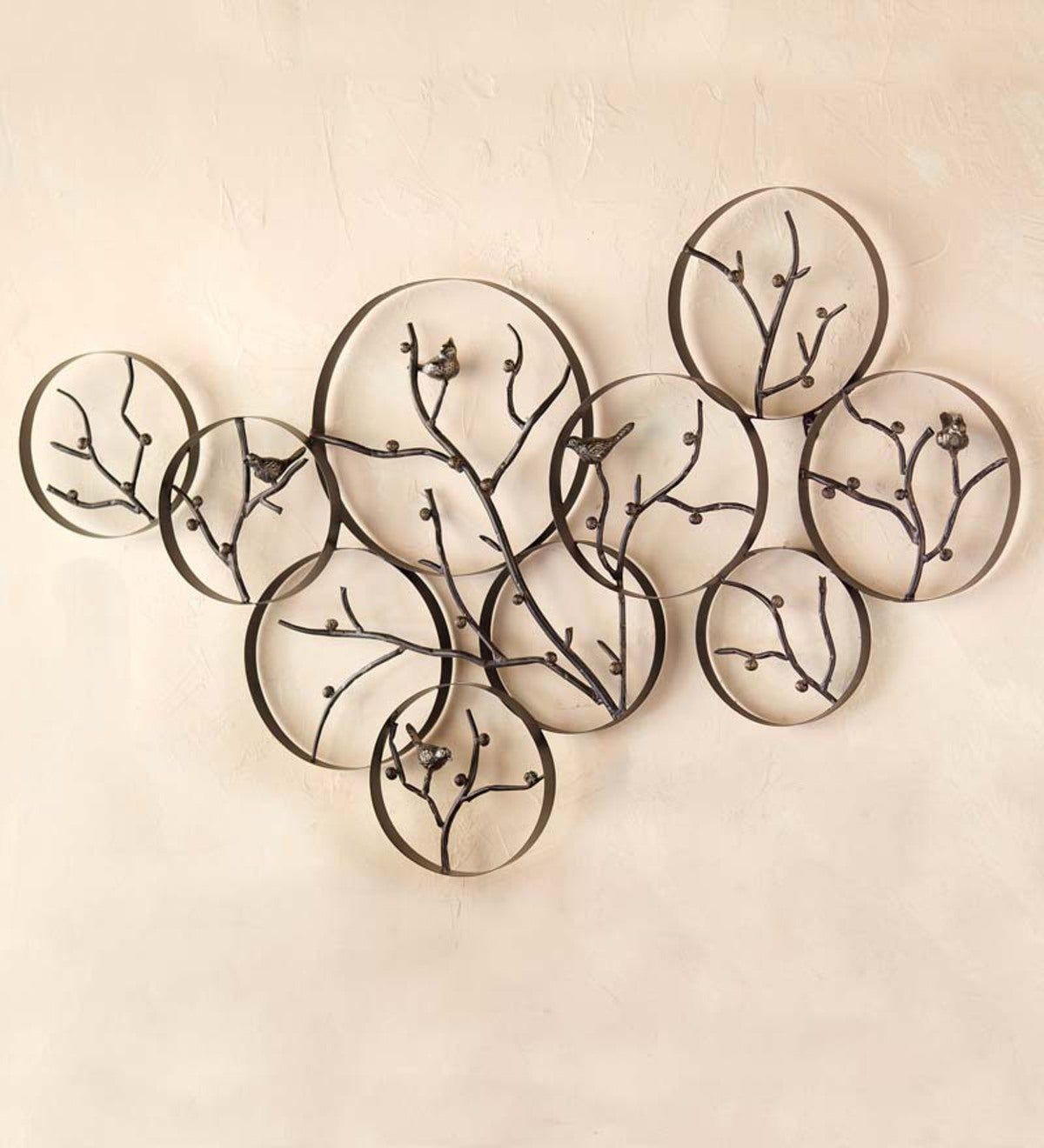 Metal Bird And Branch Wall Art | Plowhearth Within Recent Metal Bird Wall Art (Gallery 15 of 20)