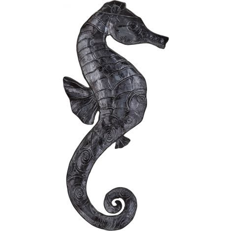 Metal & Capiz Art Seahorse Wall Ornament 7x16" (white Elegance Collection) Throughout Most Current Seahorse Wall Art (Gallery 19 of 20)