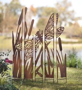 Metal Garden Panel Stakes – Butterfly | Metal Garden Art, Metal Tree Wall  Art, Garden Art For Most Up To Date Metal Sign Stake Wall Art (Gallery 14 of 20)