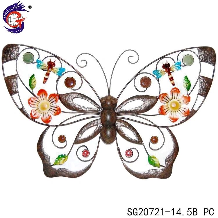 Metal Hovering Butterfly Wall Art Ornaments For Indoors Bathroom Bedroom  Living Room Dining Room Or Outdoors Garden Yard Fence Tree Decoration –  China Home Decoration And Country Wall Decor Price | Made In China Intended For Most Popular Bathroom Bedroom Fence Wall Art (View 5 of 20)