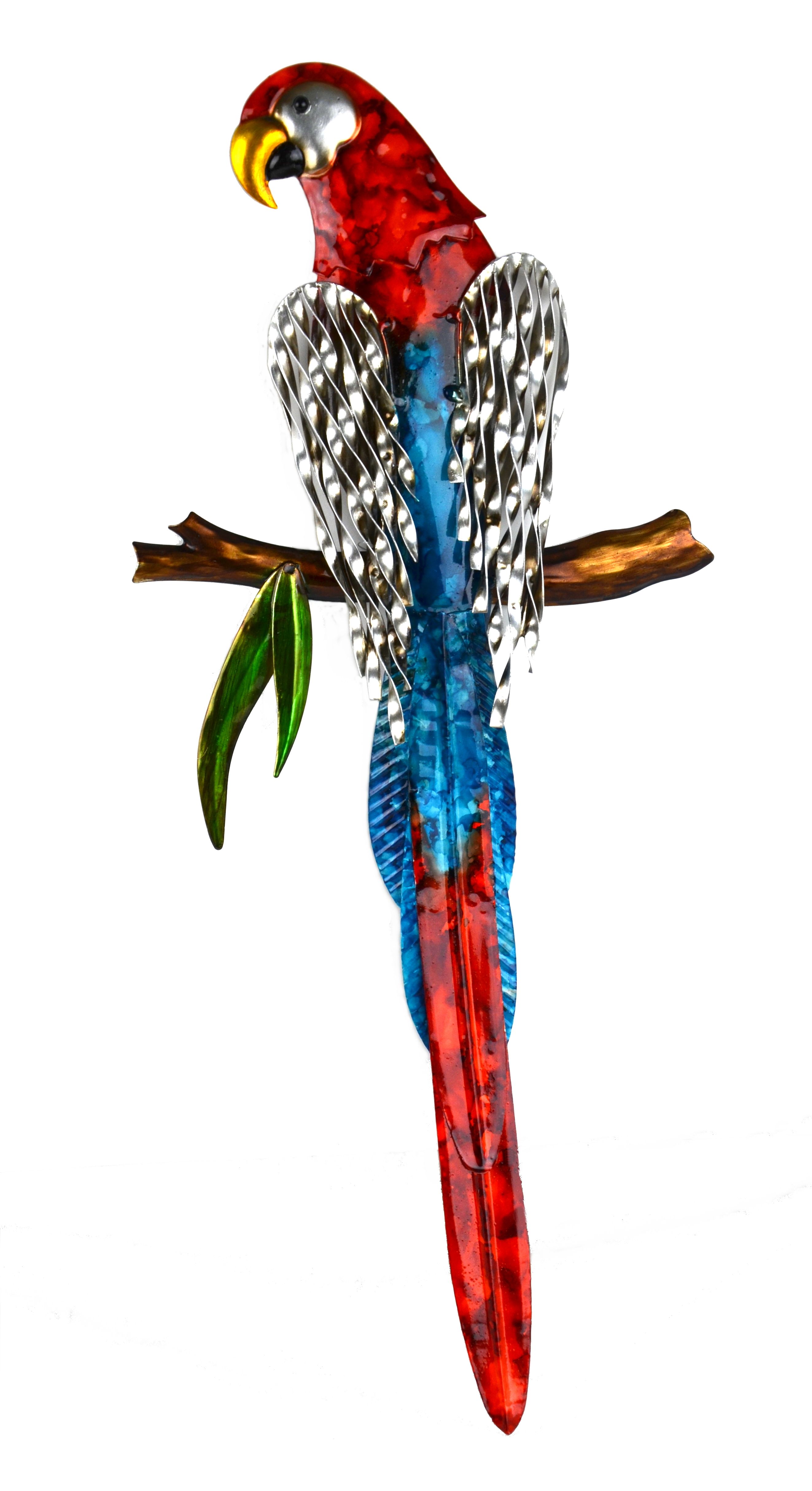 Metal Red Macaw Wall Art Pertaining To Most Popular Bird Macaw Wall Sculpture (Gallery 13 of 20)