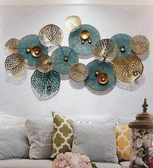 Metal Wall Art: Buy Metal Wall Art Decor Online @upto 45% Off | Pepperfry Pertaining To Most Up To Date Multicolor Metal Plates Centerpiece Wall Art (View 13 of 20)