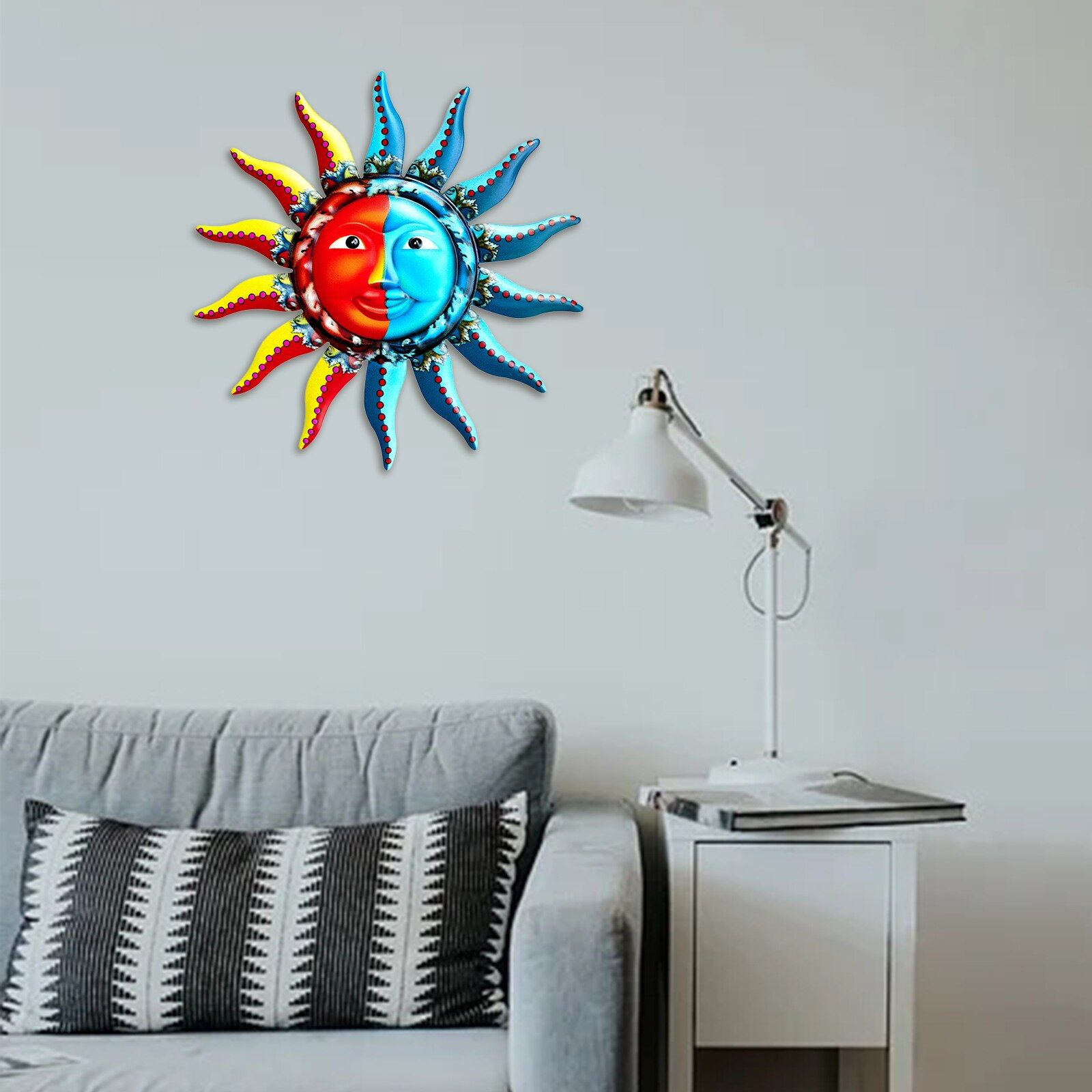 Metal Wall Art Sun Shaped Decoration Outside Wall Abstract Art Home Decor  Wall Hanging Heavy Duty Iron Wall Sculpture – Statues & Sculptures –  Aliexpress With Regard To Current Heavy Duty Wall Art (View 11 of 20)