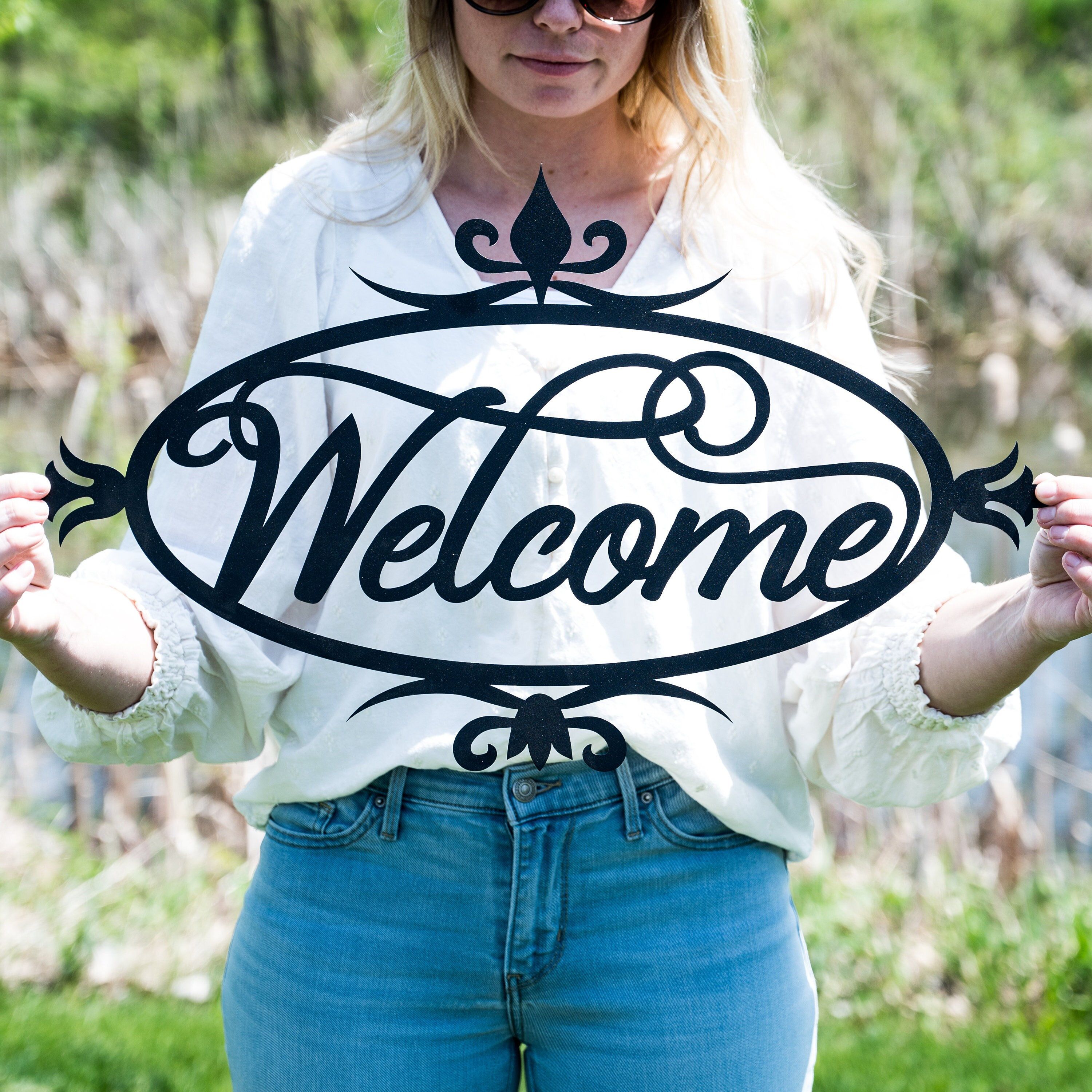 Metal Welcome Signs – Etsy Throughout Most Up To Date Vintage Metal Welcome Sign Wall Art (View 6 of 20)