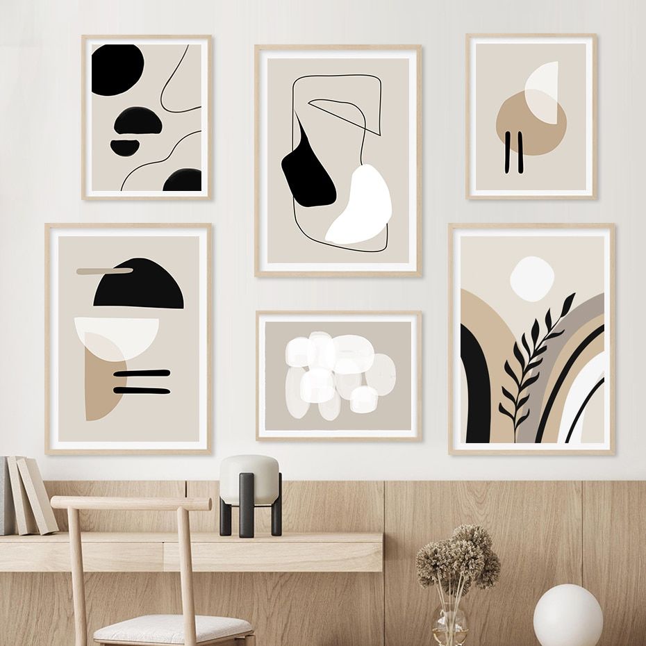 Modern Abstract Line Art Beige Black Minimalist Canvas Painting Poster  Print Wall Pictures Living Room Interior Home Decoration _ – Aliexpress  Mobile Inside 2018 Black Minimalist Wall Art (Gallery 7 of 20)