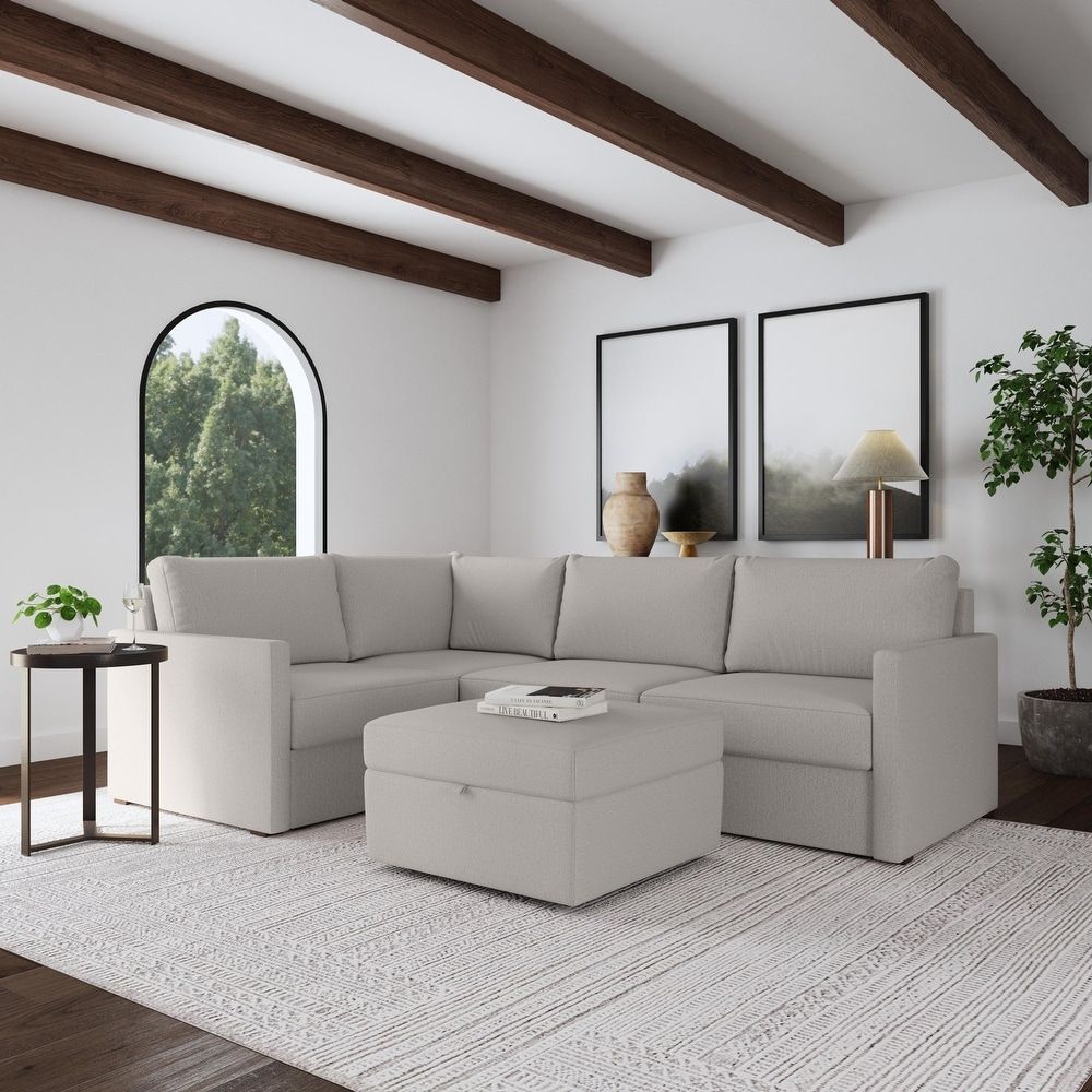 Modular Sectional Sofas – Overstock For Upholstered Modular Couches With Storage (View 7 of 20)