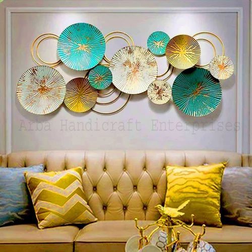 Multi Coloured Metal Tall Cut Out Leaf Wall Décor With Intricate Laser Cut  Designs 47" X 1" X 32" | Islamiyyat Intended For Most Recent Tall Cut Out Leaf Wall Art (View 13 of 20)