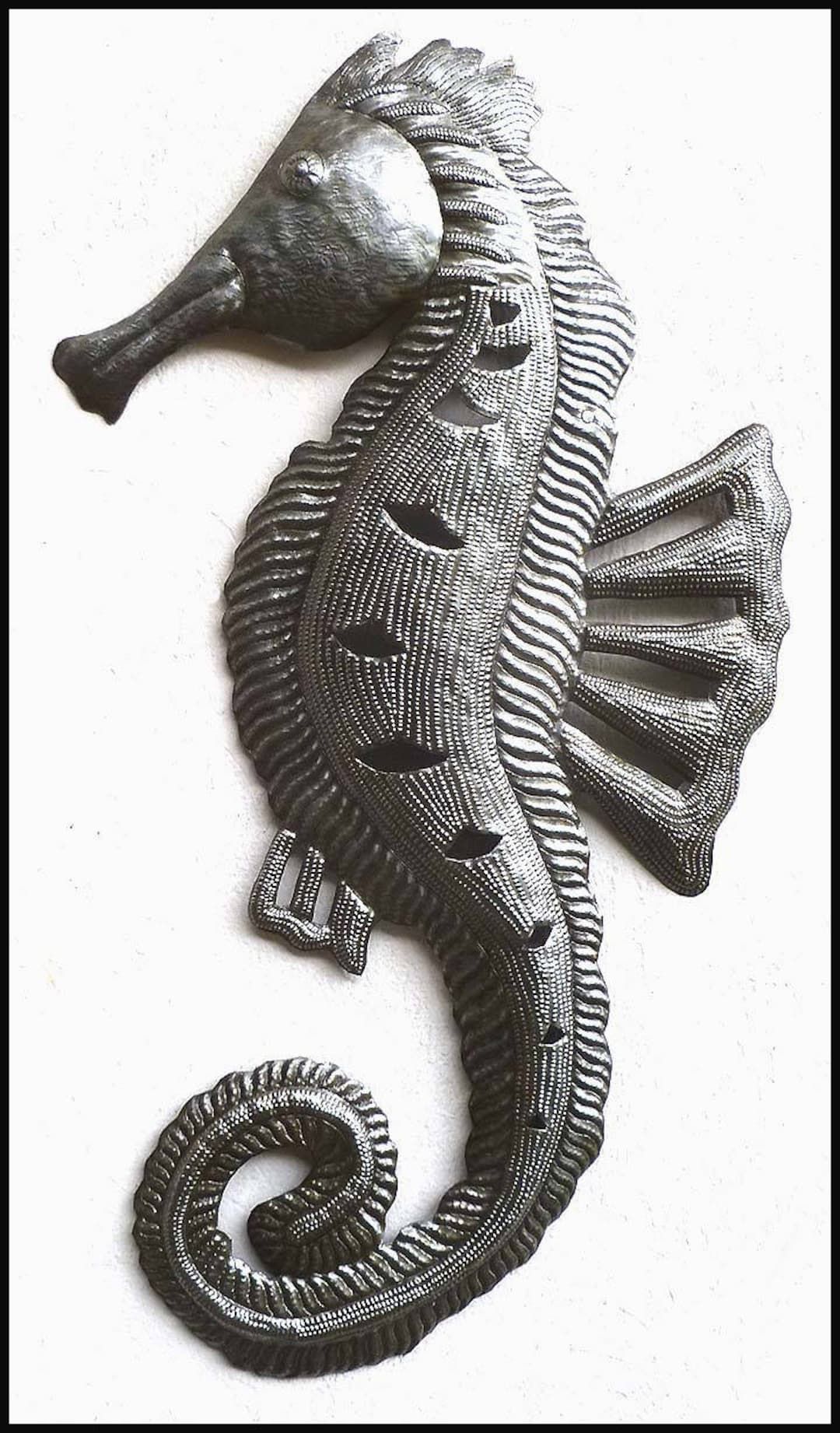 Outdoor Metal Art Wall Hanging Seahorse 25 Beach – Etsy Intended For 2017 Seahorse Wall Art (View 20 of 20)