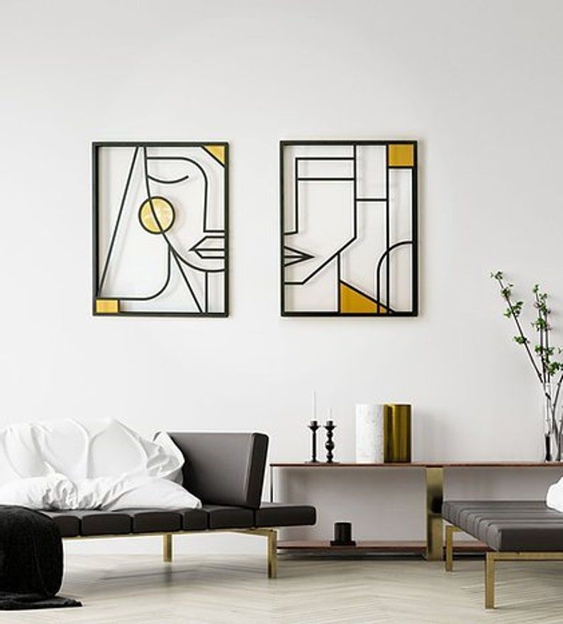 Pin On Products With Regard To Current Large Single Line Metal Wall Art (Gallery 6 of 20)