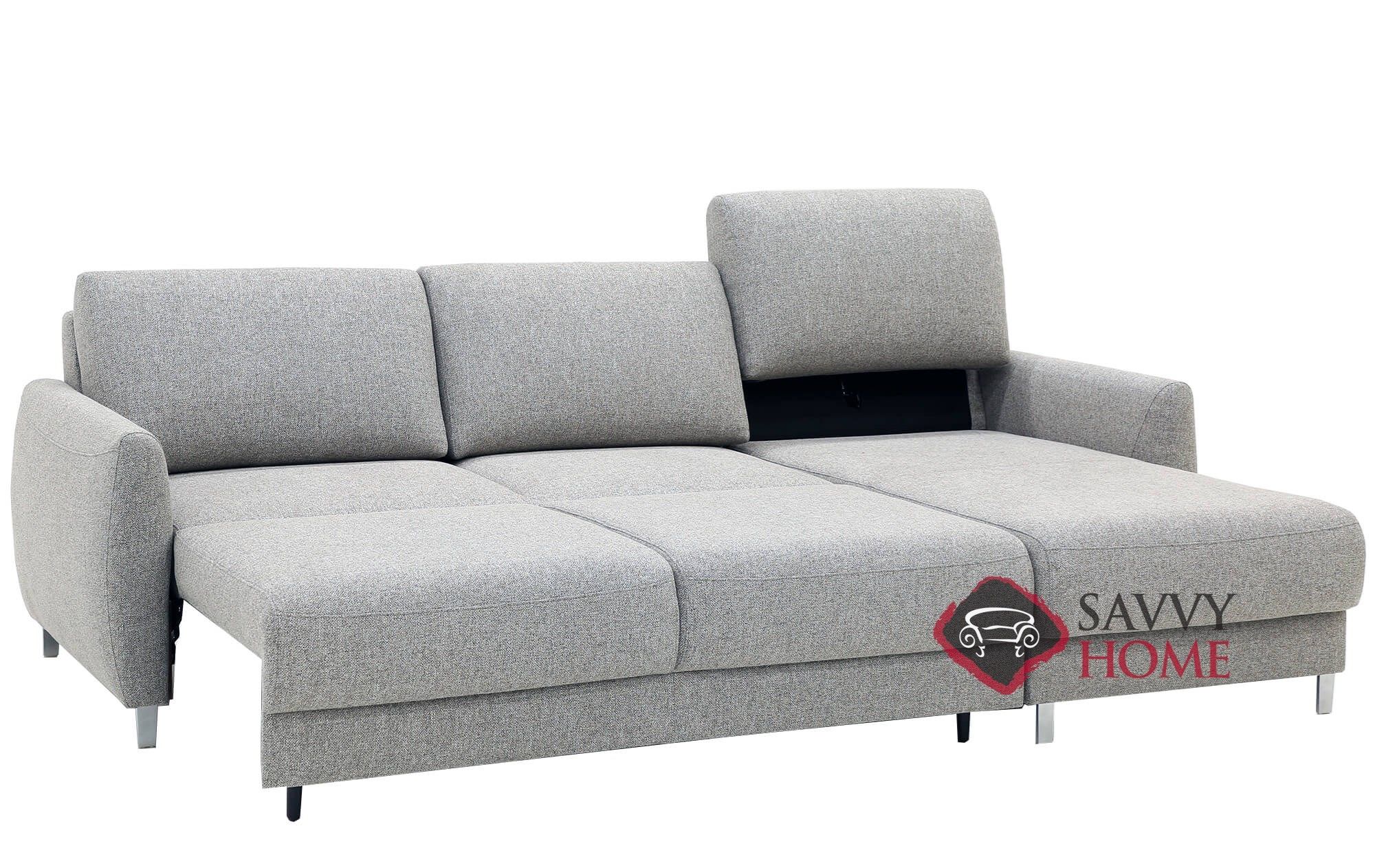 Quick Ship Delta Fabric Sleeper Sofas Chaise Sectional Inluonto With  Fast Shipping | Savvyhomestore Throughout Convertible Sofa With Matching Chaise (Gallery 19 of 20)
