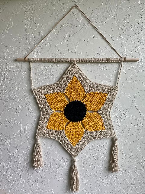 Ravelry: Sunflower Wall Hanging Patternhigh Desert Yarn Within Most Recently Released Hanging Sunflower (Gallery 20 of 20)