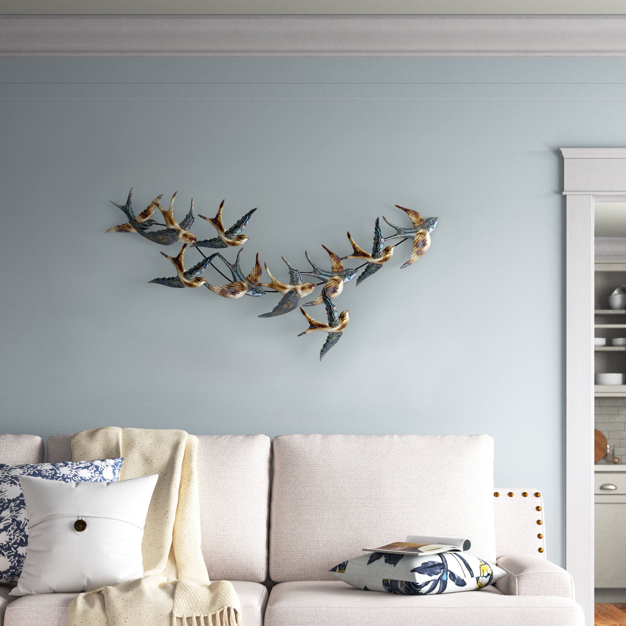 Red Barrel Studio® Wall Decor Metal & Reviews – Wayfair Canada Intended For Most Current Metal Bird Wall Sculpture Wall Art (Gallery 12 of 20)
