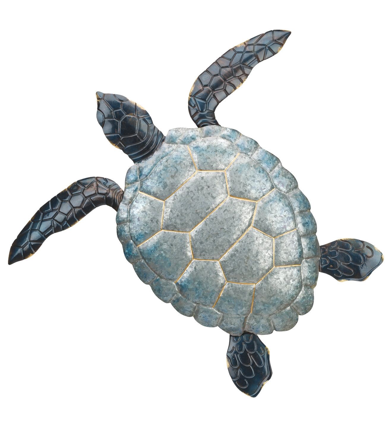 Regal Art & Gift Galvanized Sea Turtle Wall Décor & Reviews | Wayfair Intended For Most Recent Turtle Wall Art (Gallery 9 of 20)