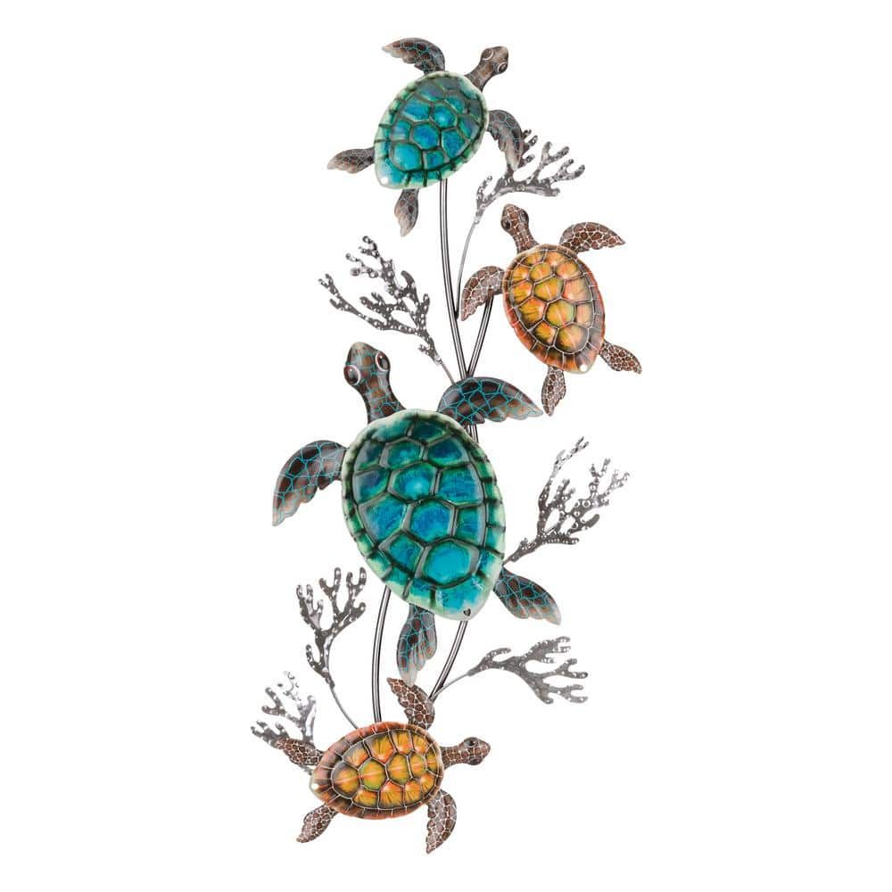 Regal Art & Gift Lustre Wall Decor 4 Sea Turtle 13213 – The Home Depot For Most Recently Released Turtle Wall Art (View 11 of 20)