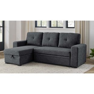 Reversible Chaise Sleeper Sofa | Wayfair For Reversible Pull Out Sofa Couches (View 11 of 20)
