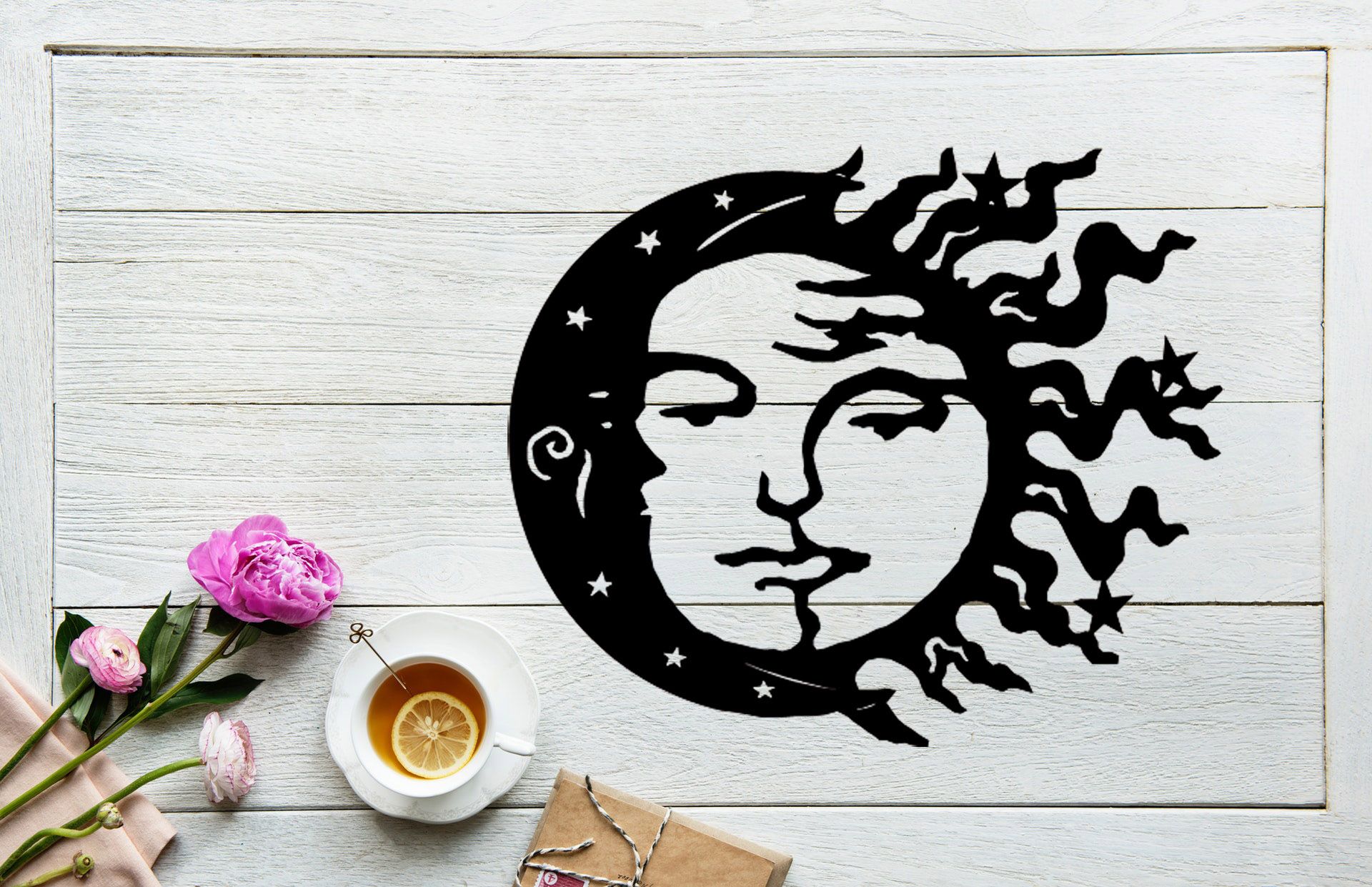 Sc Metal Art ,sun Moon Star, Speical Gift Home Decor Wall Art – Customized  Metal Art Design With Most Recent Sun Moon Star Wall Art (View 17 of 20)