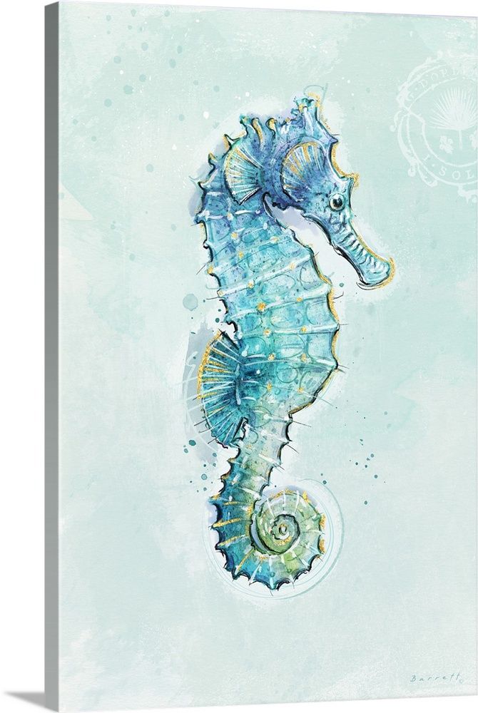 Seahorse Wall Art, Canvas Prints, Framed Prints, Wall Peels | Great Big  Canvas Within Most Recent Seahorse Wall Art (View 5 of 20)