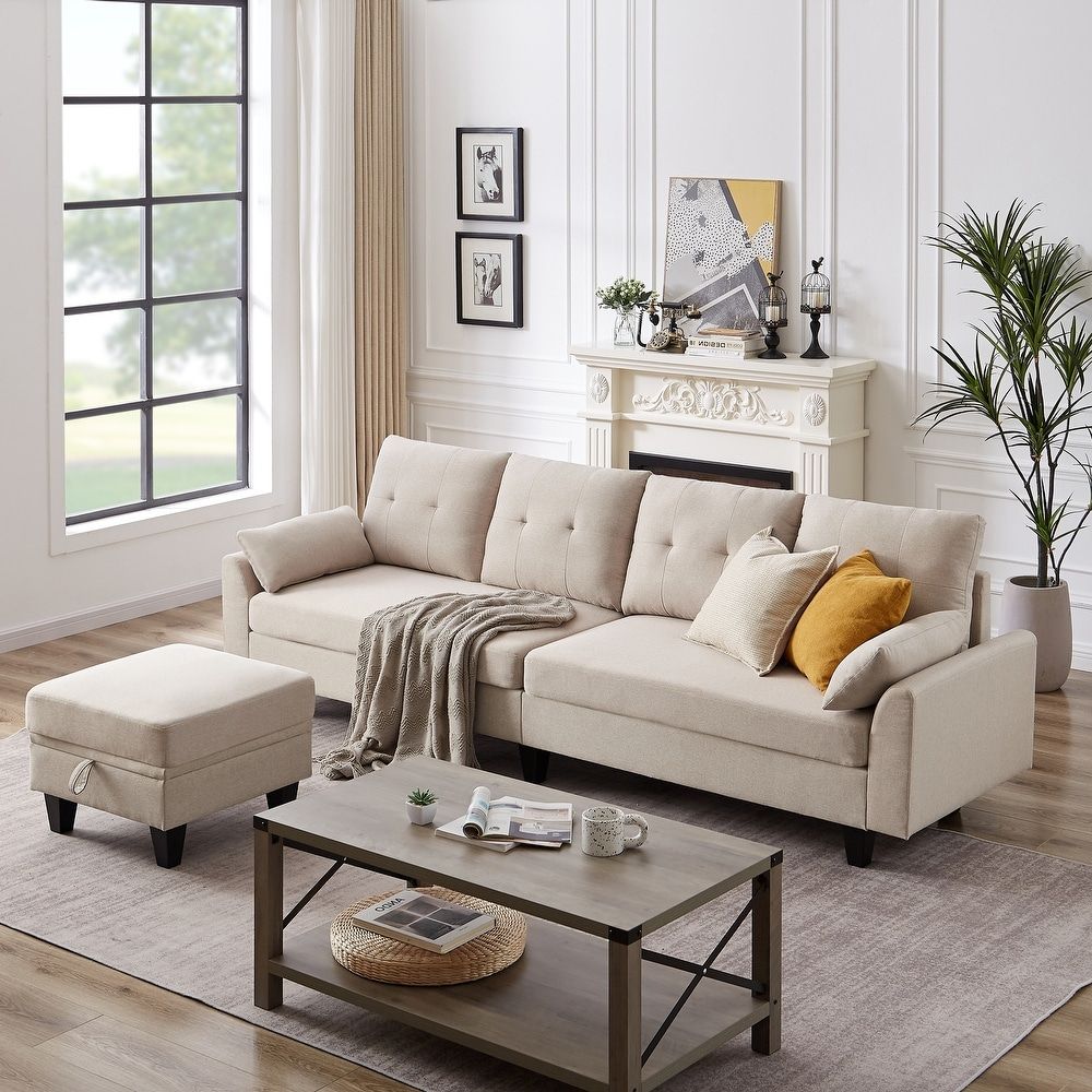Sectional Sofas – Overstock For Sofas With Storage Ottoman (View 12 of 20)