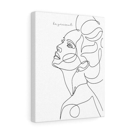 Featured Photo of 20 Ideas of One Line Women Body Face Wall Art
