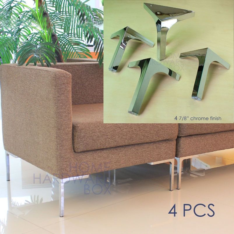 Sofa Legs Metal Feet Chrome Finish Pack Of 4 Corner Leg Stand 12cm Height    – Aliexpress Mobile Throughout Chrome Metal Legs Sofas (View 13 of 20)