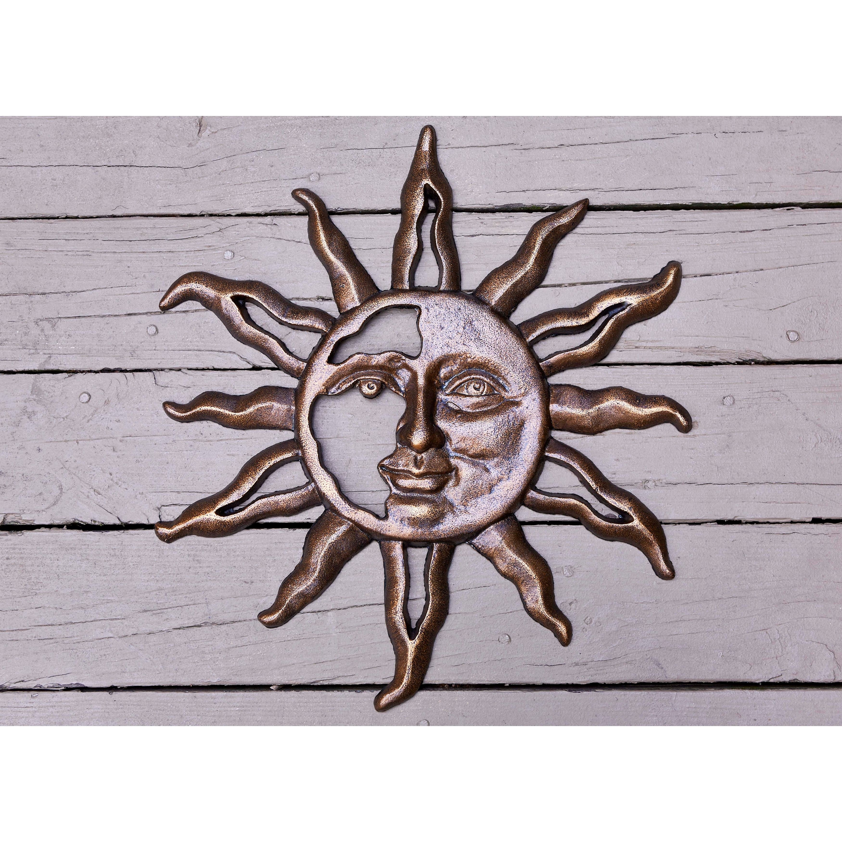 Southern Patio 22.5 In. H Sun Face Outdoor Metal Wall Decor – On Sale – –  31248490 With Latest Sun Face Metal Wall Art (Gallery 4 of 20)
