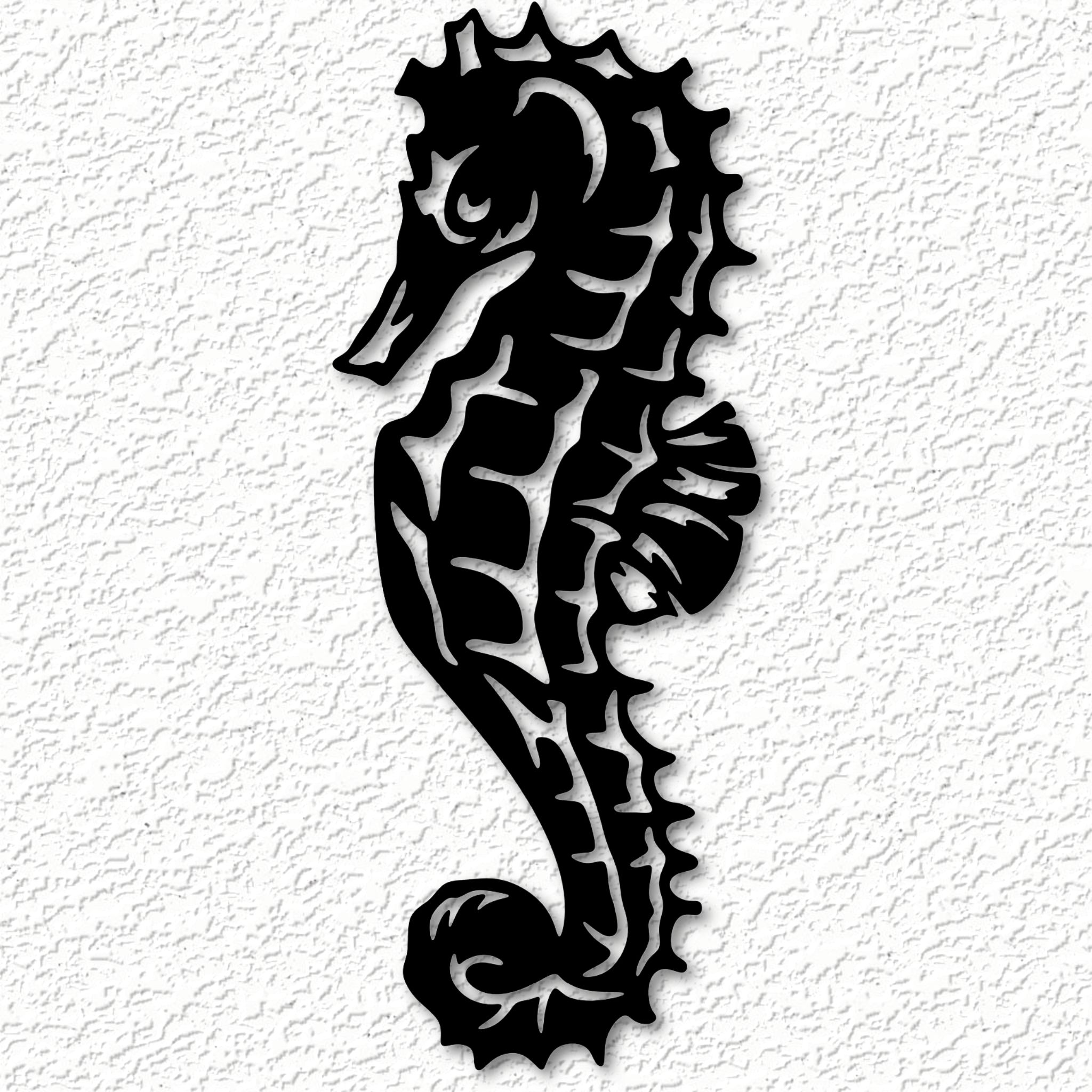 Stl File Realistic Seahorse Wall Art Sea Horse Wall Decor 2d Art  Animal?model To Download And 3d Print?cults For Newest Seahorse Wall Art (Gallery 14 of 20)