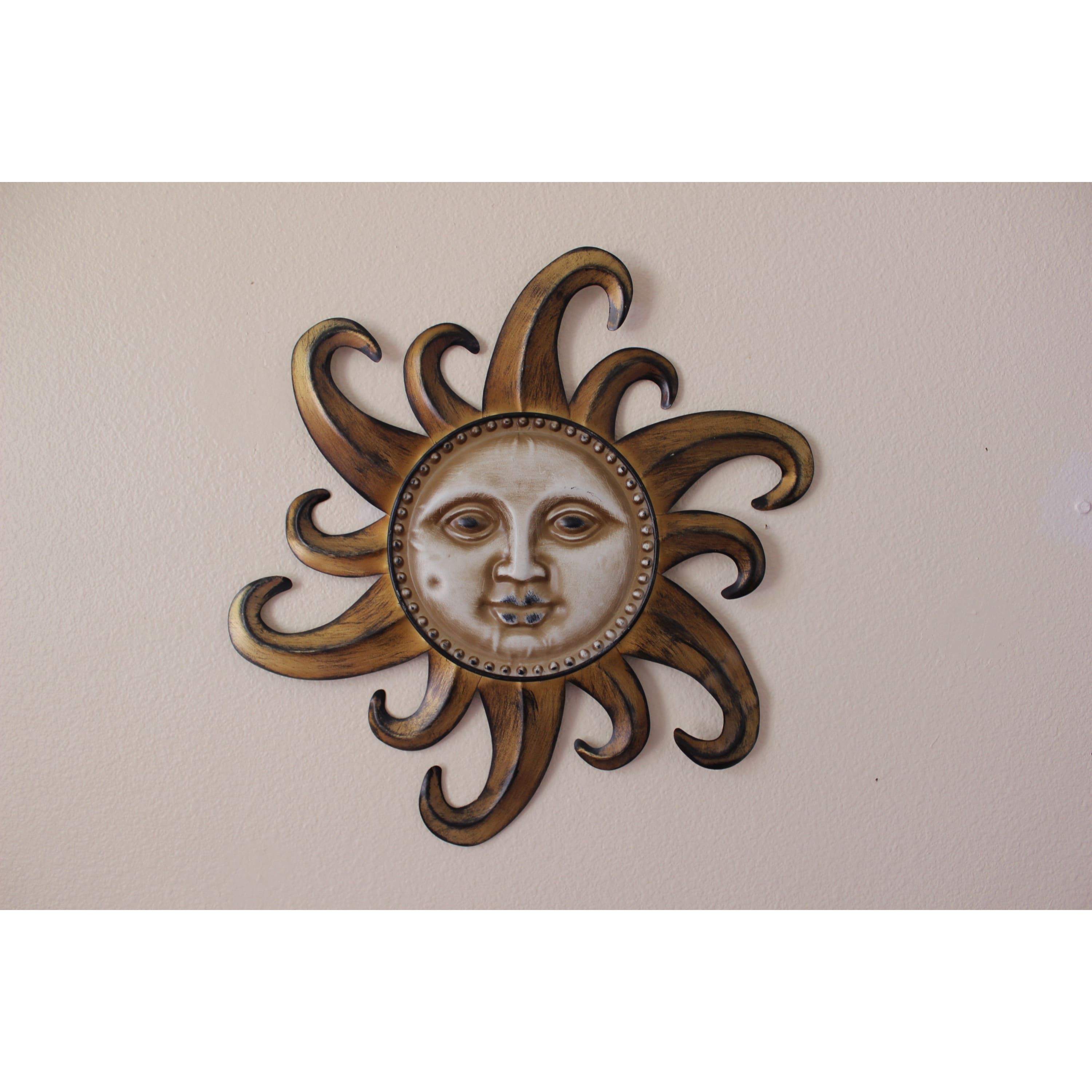 Sun Face, Sun Wall Hanging, Metal Wall Hanging, Patio Decor, Porch Decor |  Pink Horse Florida Intended For Most Popular Sun Face Metal Wall Art (View 16 of 20)