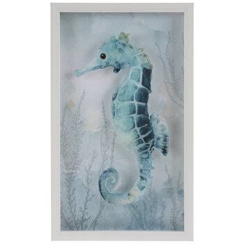 Teal Watercolor Seahorse Framed Wall Decor | Hobby Lobby | 1946755 Regarding 2017 Seahorse Wall Art (Gallery 7 of 20)