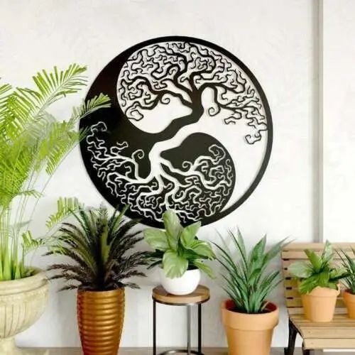 Tree Of Life Metal Hanging Wall Art Contemporary Indoor Outdoor Home Decor  Gift | Ebay Intended For Most Popular Iron Outdoor Hanging Wall Art (View 6 of 20)