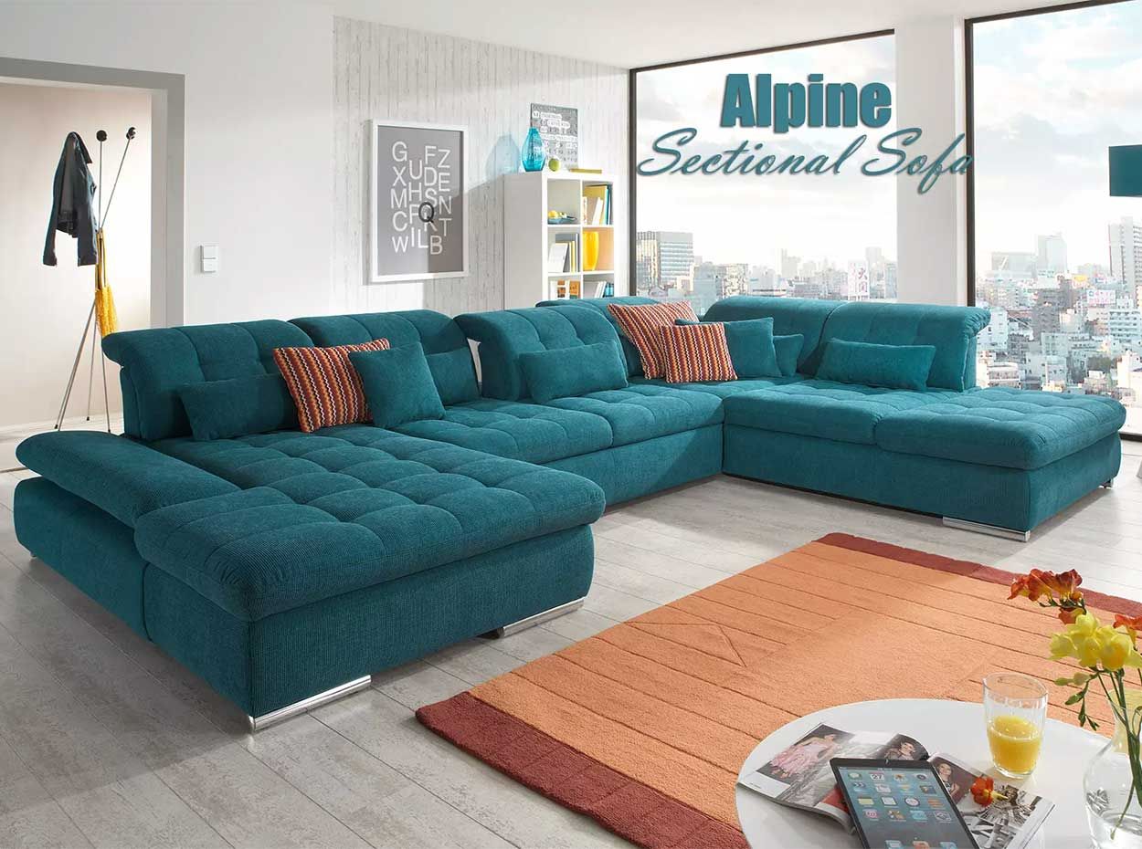U Shape Sectional Sleeper Sofa Alpinenordholtz – Mig Furniture Regarding U Shaped Sectional Sofa With Pull Out Bed (Gallery 16 of 20)