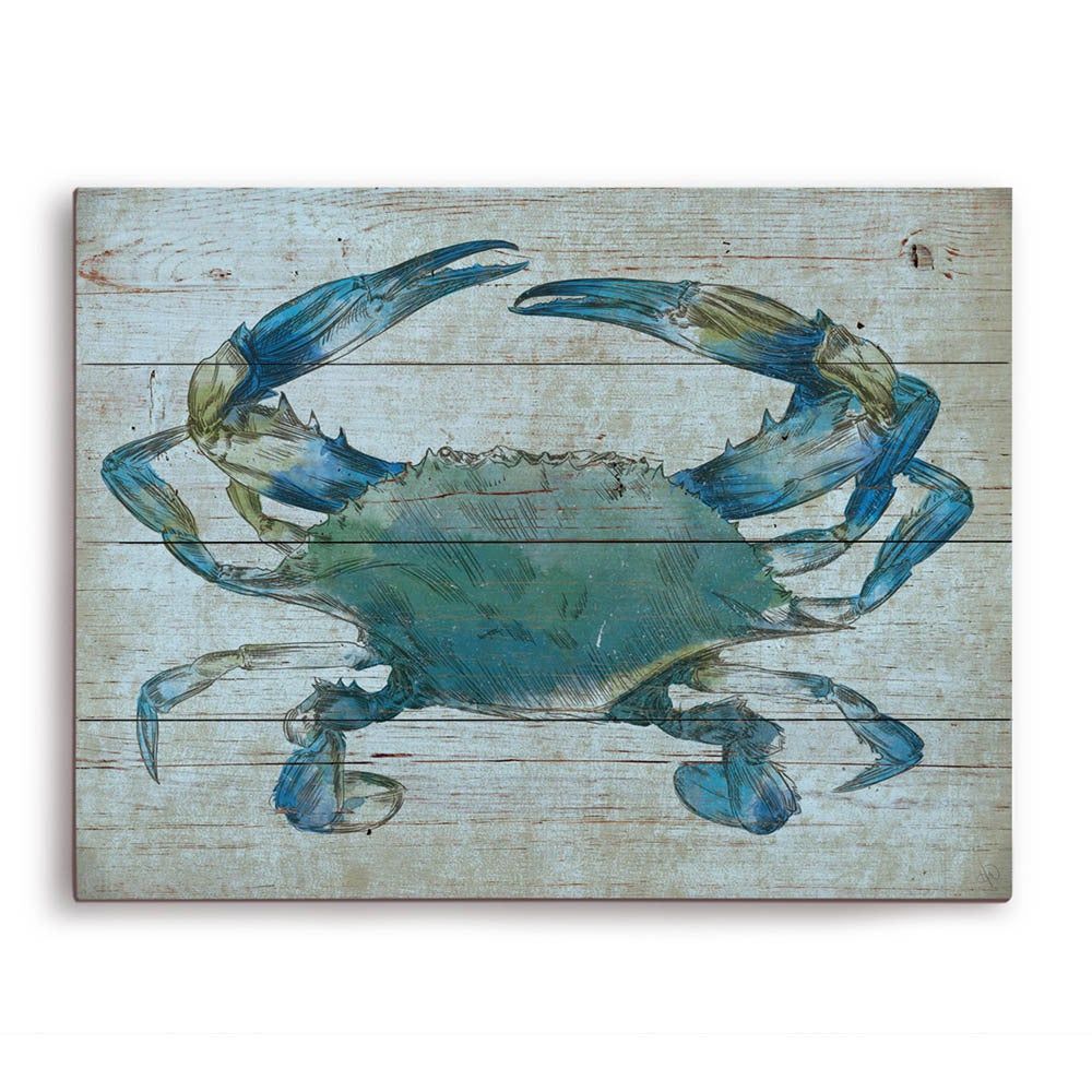 Undefinedcrabundefined Wall Graphic On Wood – On Sale – – 12262830 Intended For Best And Newest Crab Wall Art (View 2 of 20)