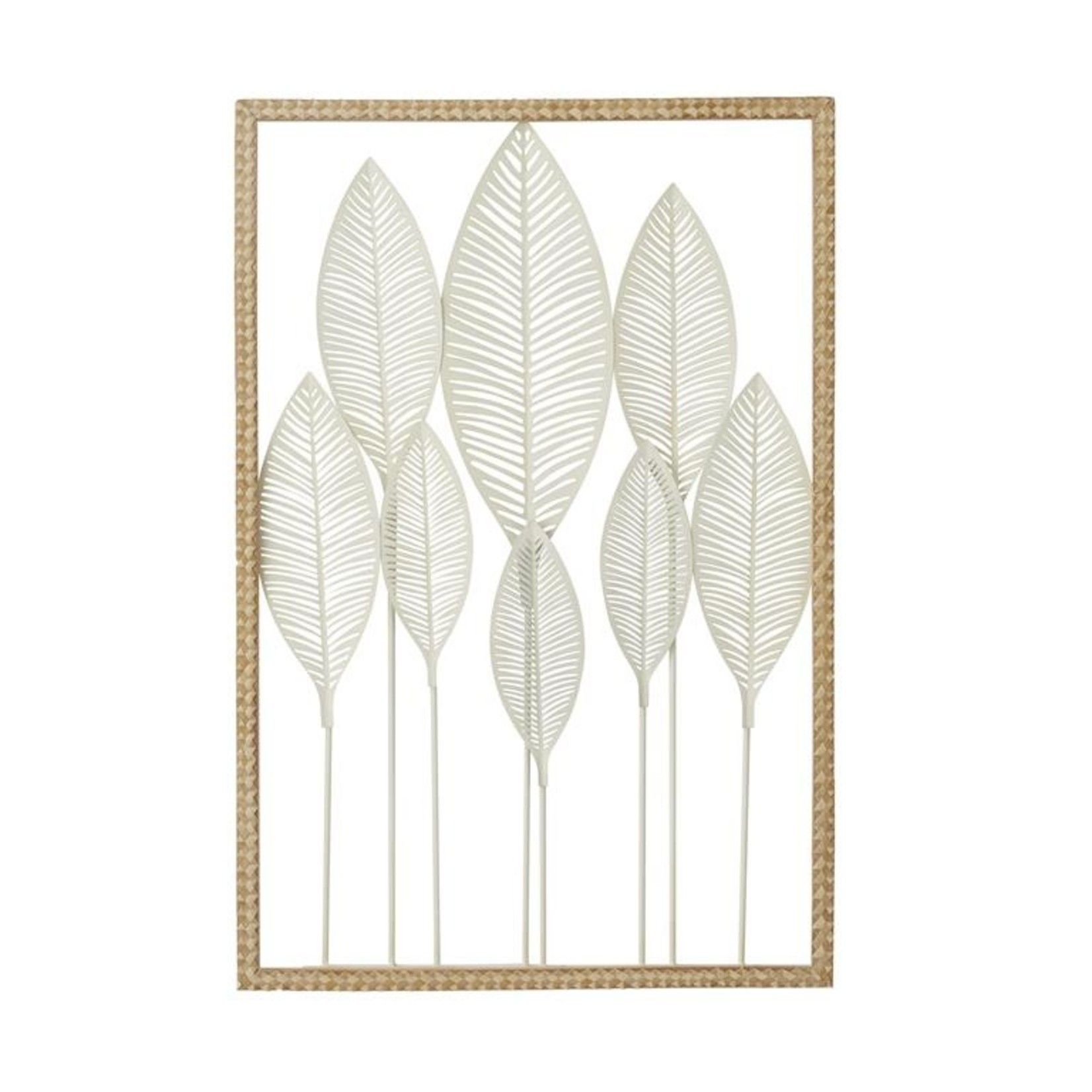 White Metal Leaf Tall Cut Out Wall Decor – Rod Works Lehi Intended For Most Recent Tall Cut Out Leaf Wall Art (View 10 of 20)