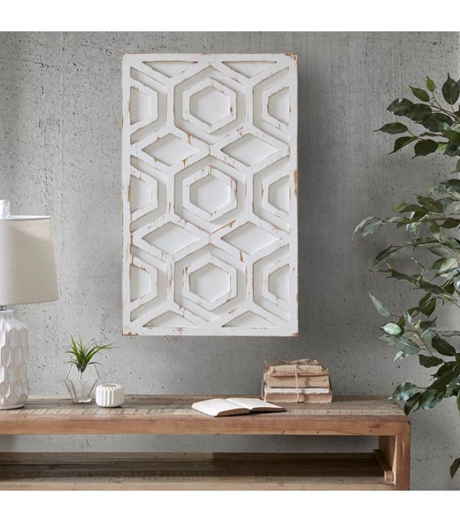 Worn Rustic White Geometric Wood Wall Art For Most Recently Released Rustic Decorative Wall Art (Gallery 1 of 20)