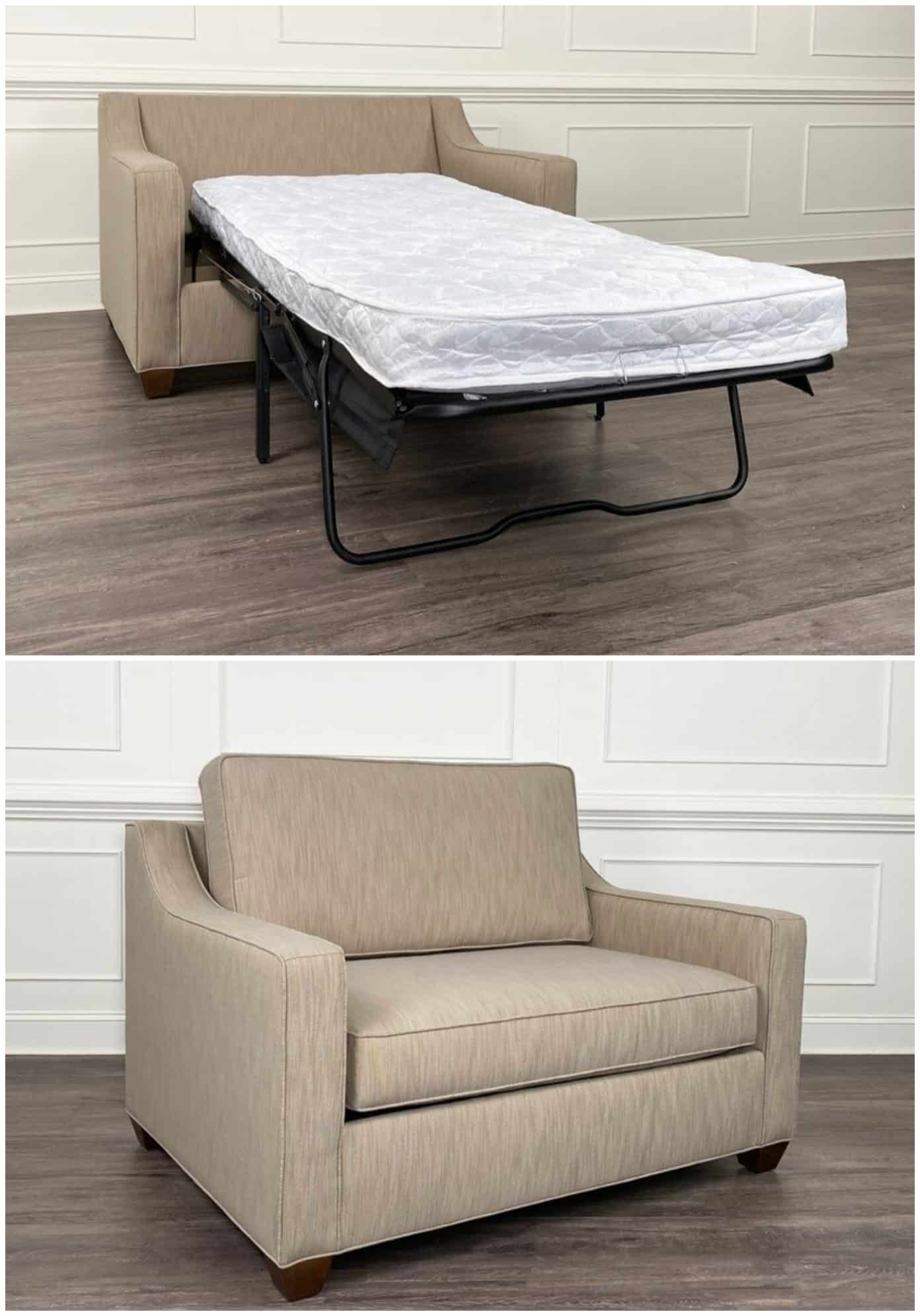 12 Convertible Chair Beds That Go From Seating To Sleeping In Seconds In Convertible Light Gray Chair Beds (Gallery 11 of 20)