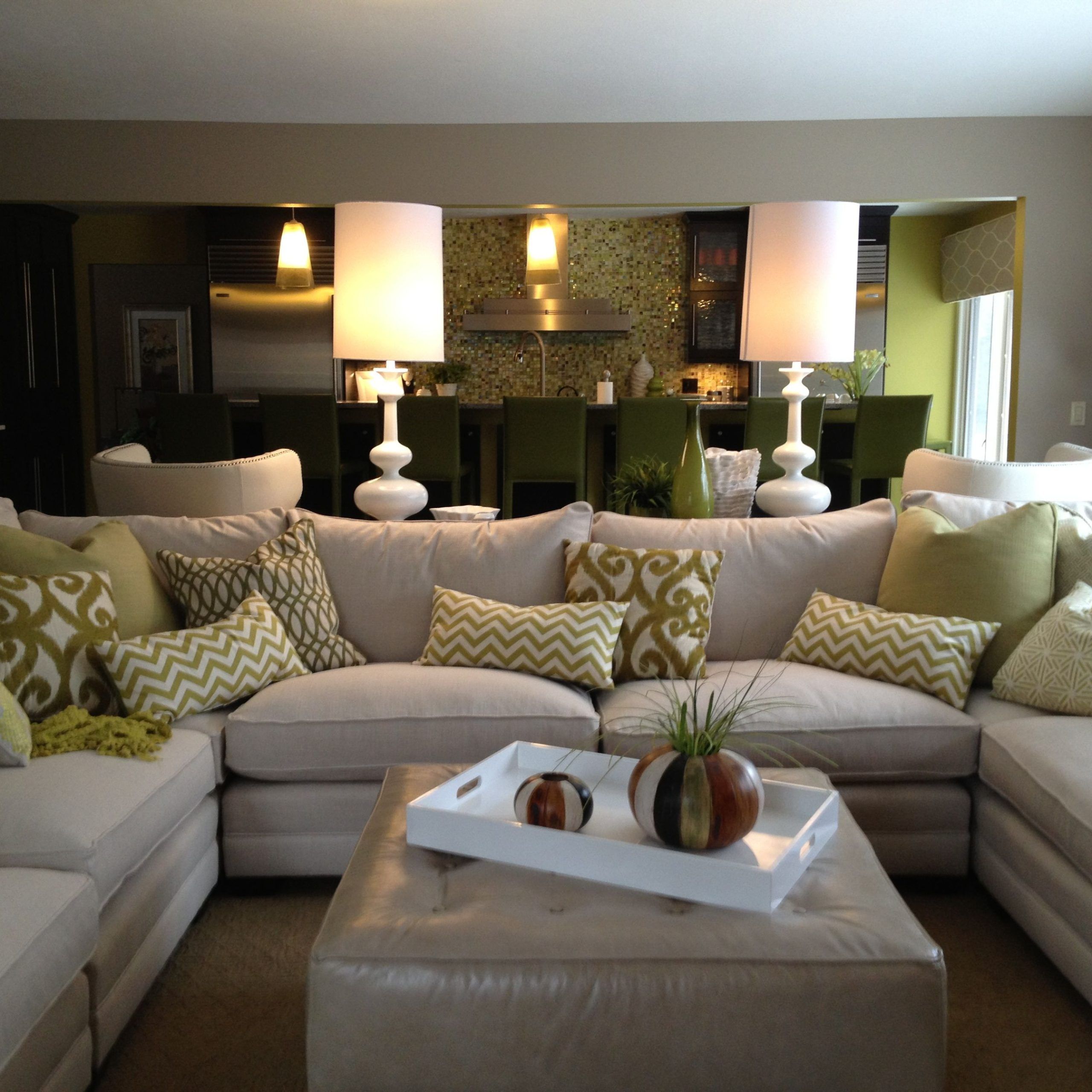 20+ U Shaped Sectional With Large Ottoman Inside U Shaped Couches In Beige (View 12 of 20)