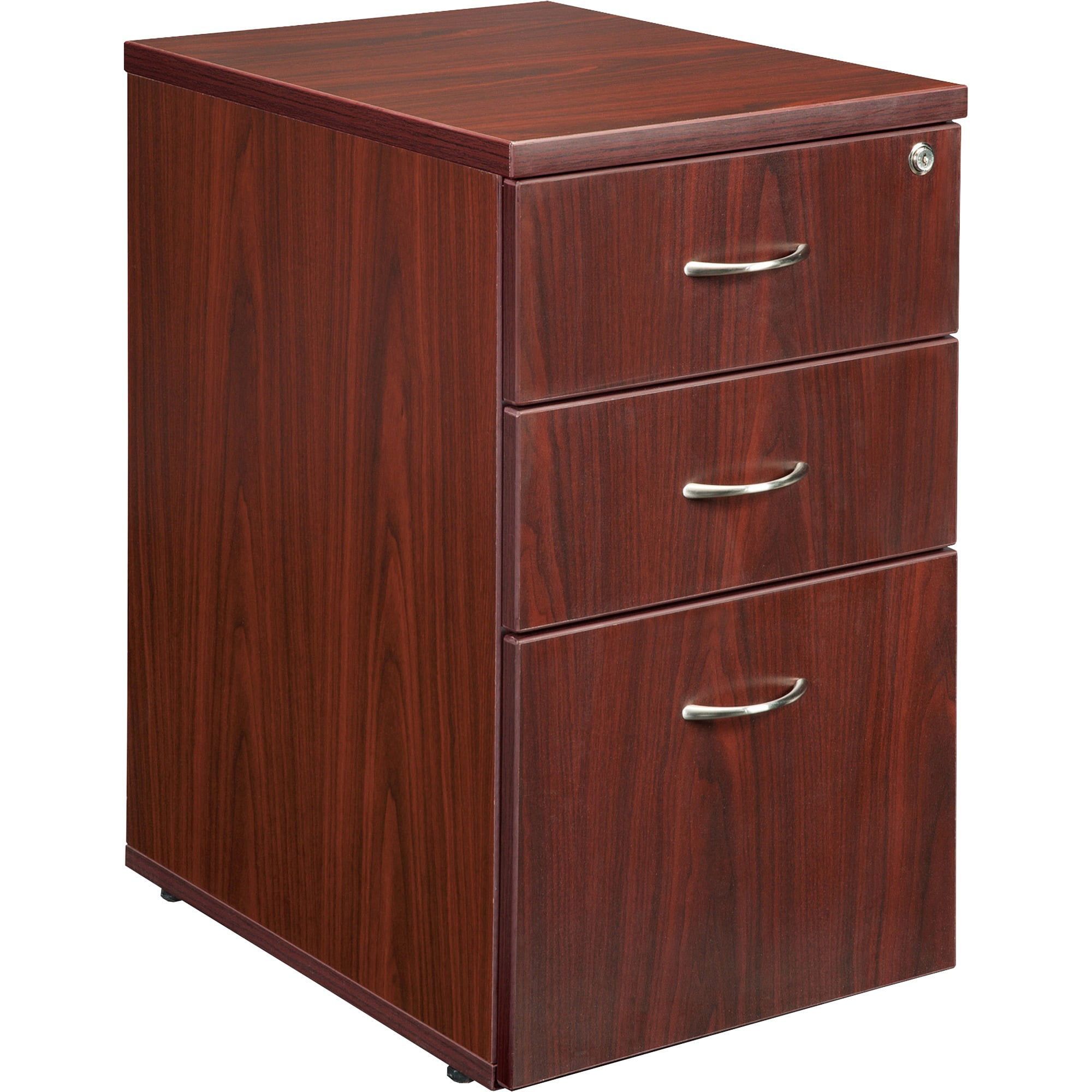 3 Drawers Vertical Wood Composite Lockable Filing Cabinet, – Walmart Pertaining To Wood Cabinet With Drawers (View 13 of 20)