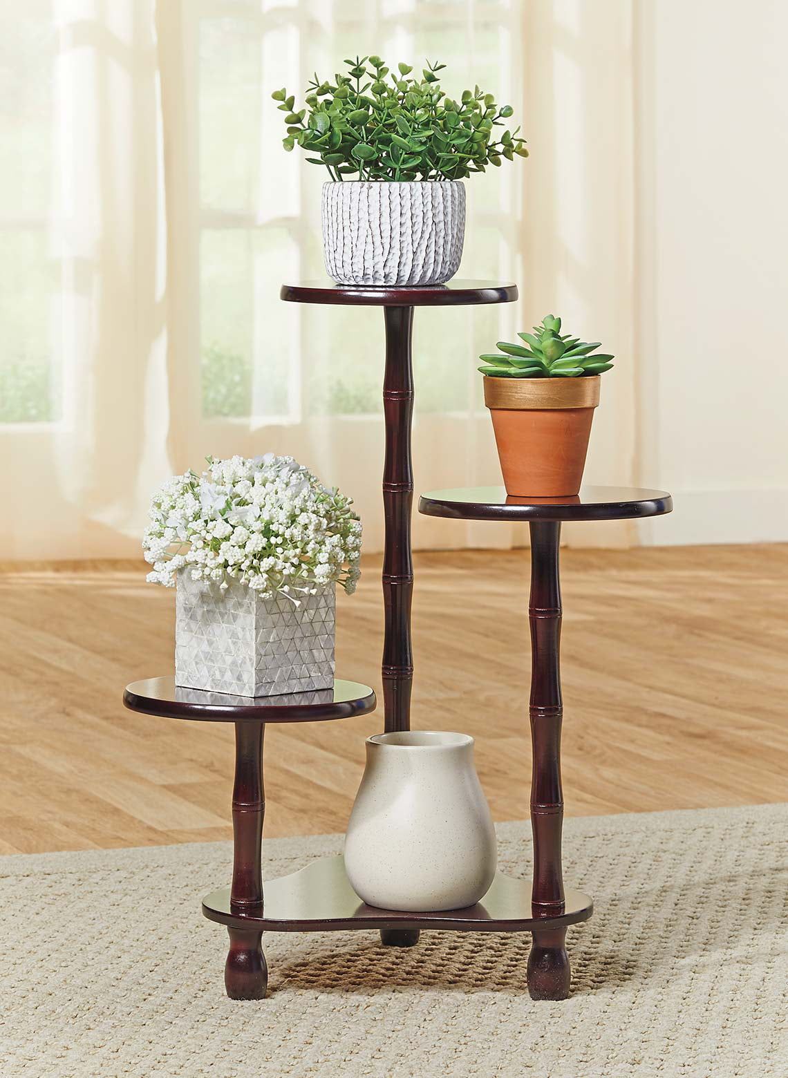 3 Tier Indoor Plant Stand – Walmart In Tier Stand Console Cabinets (Gallery 19 of 20)