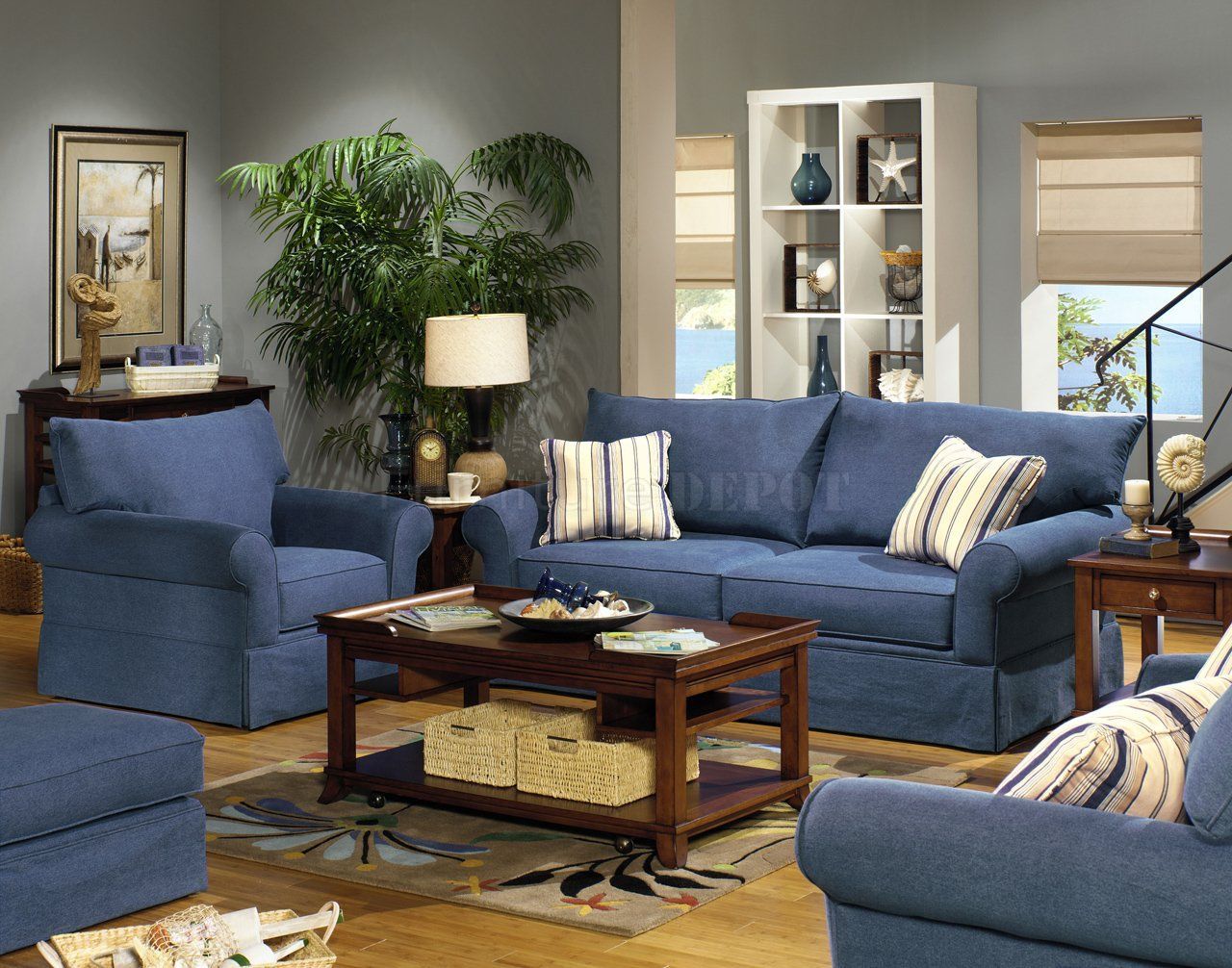 30+ Blue Sofa Living Room Decor With Sofas In Blue (View 17 of 20)