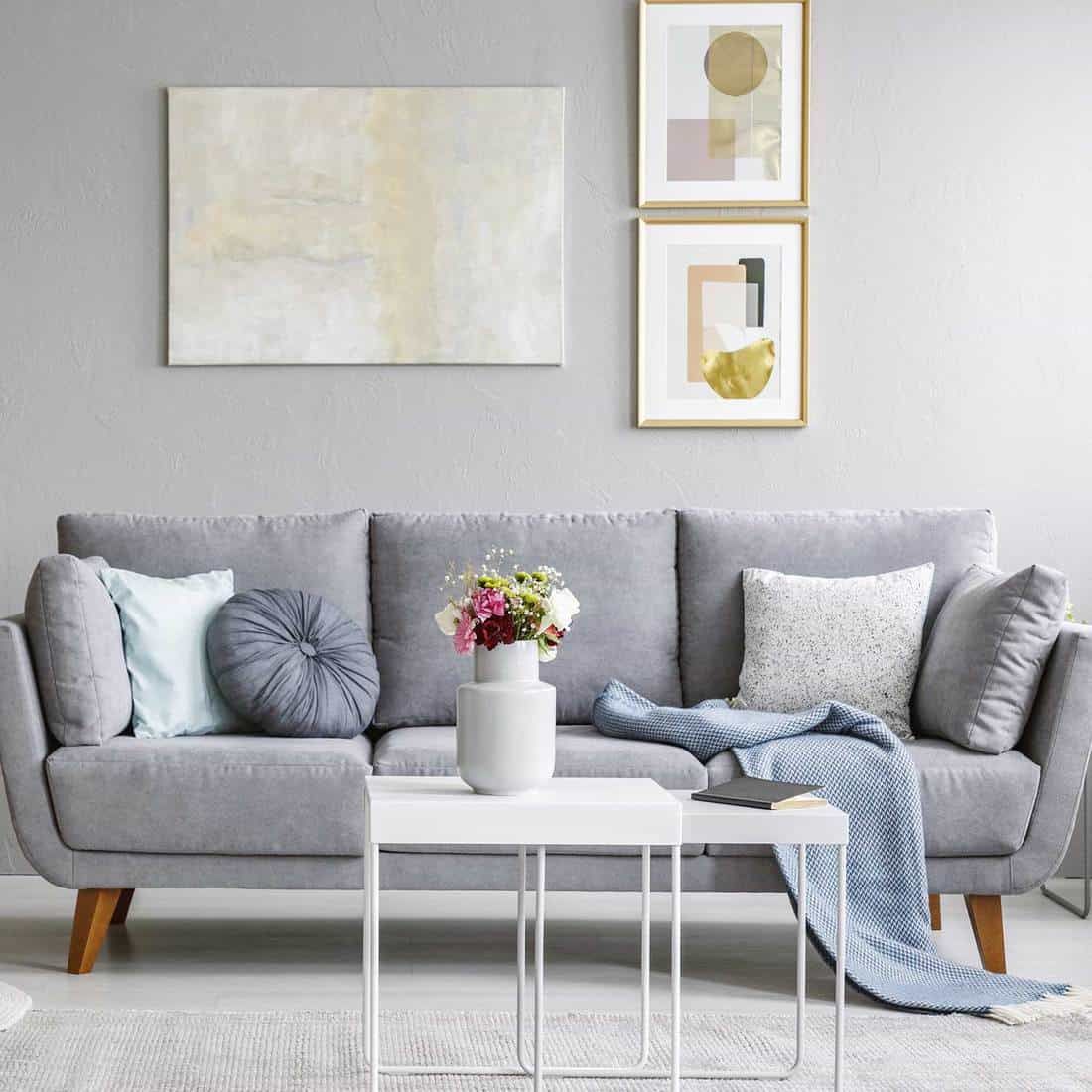34 Gray Couch Living Room Ideas [inc. Photos] For Sofas In Light Gray (Gallery 19 of 22)