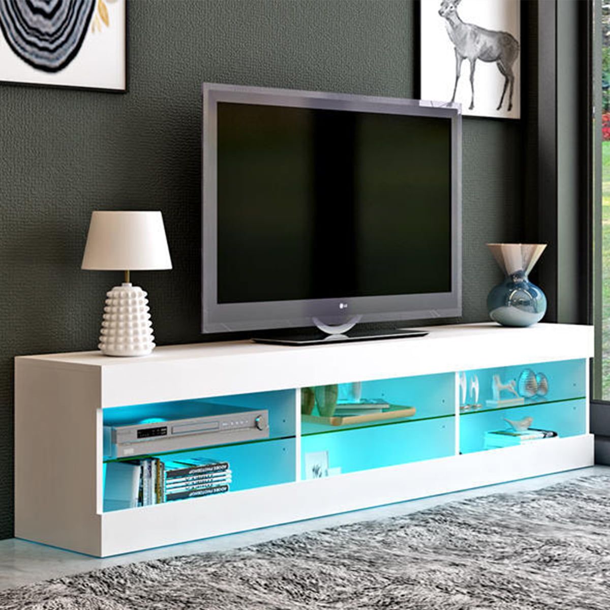 Featured Photo of 20 Best Collection of Tv Stands with Lights