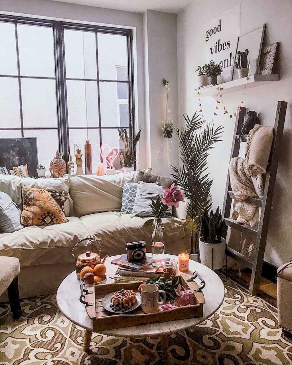 60 Cozy Bohemian Living Room Decor Ideas – Gladecor | Cozy Living Inside Cozy Castle Boho Living Room Tables (View 13 of 20)